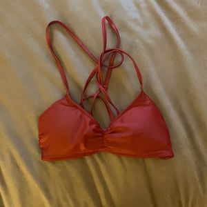 Maroon/red Bikini top from aerie